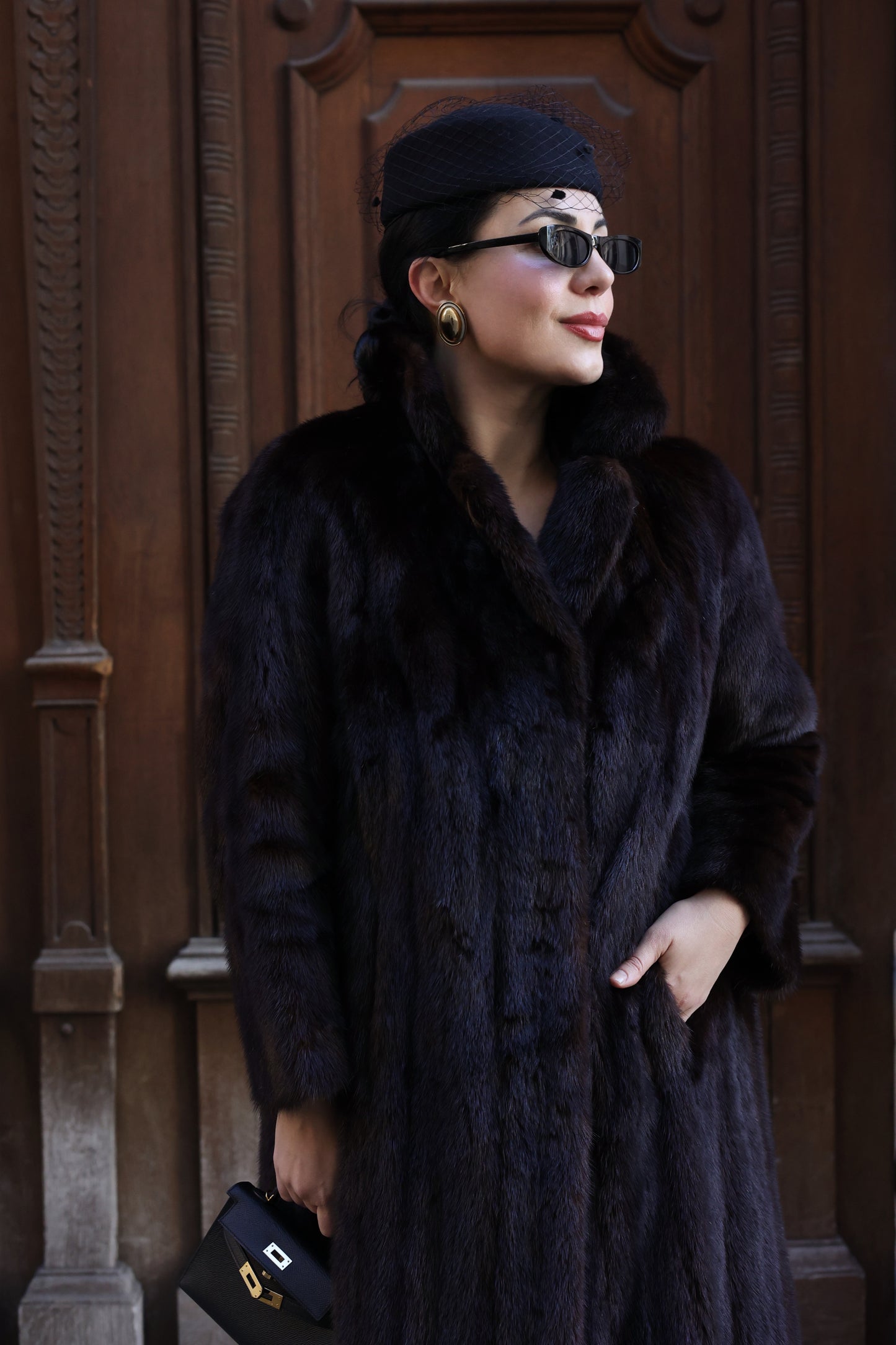 Vintage Deep Brown Mink Coat “Ingrid”