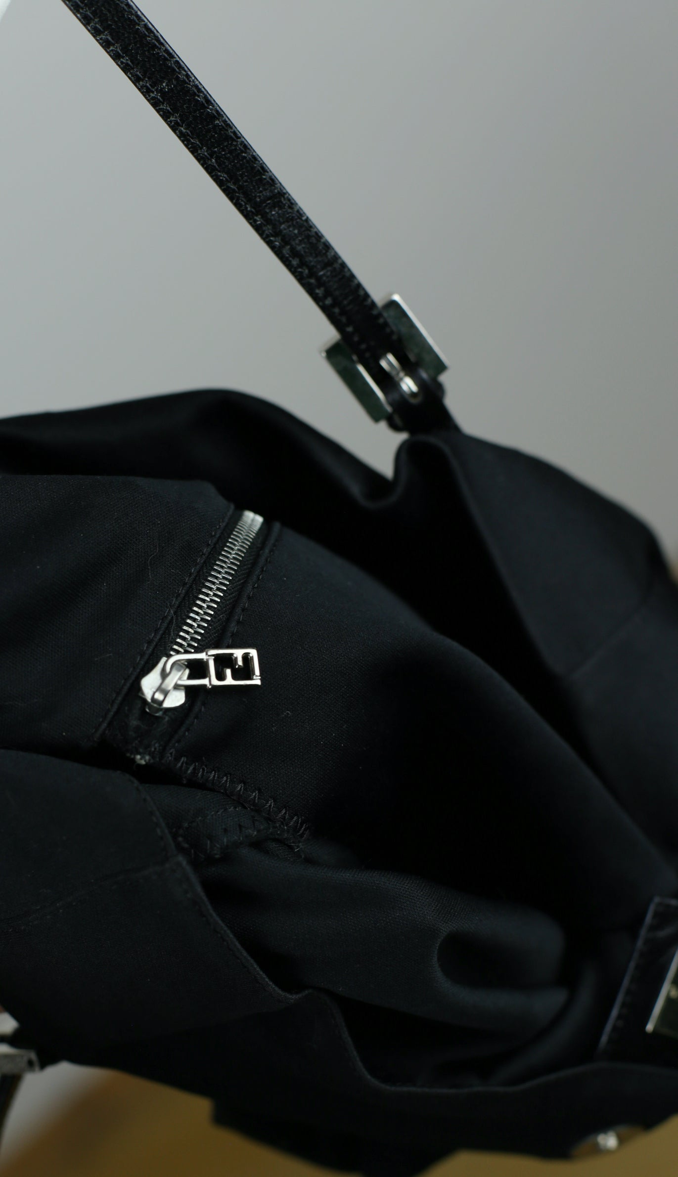 Vintage Fendi Soft Black Handbag