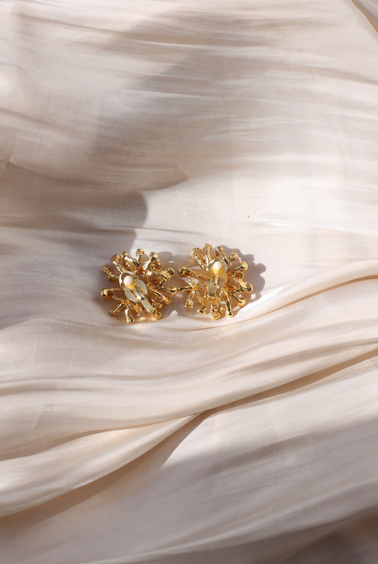 Fiorella Vintage Starburst Clip Earrings