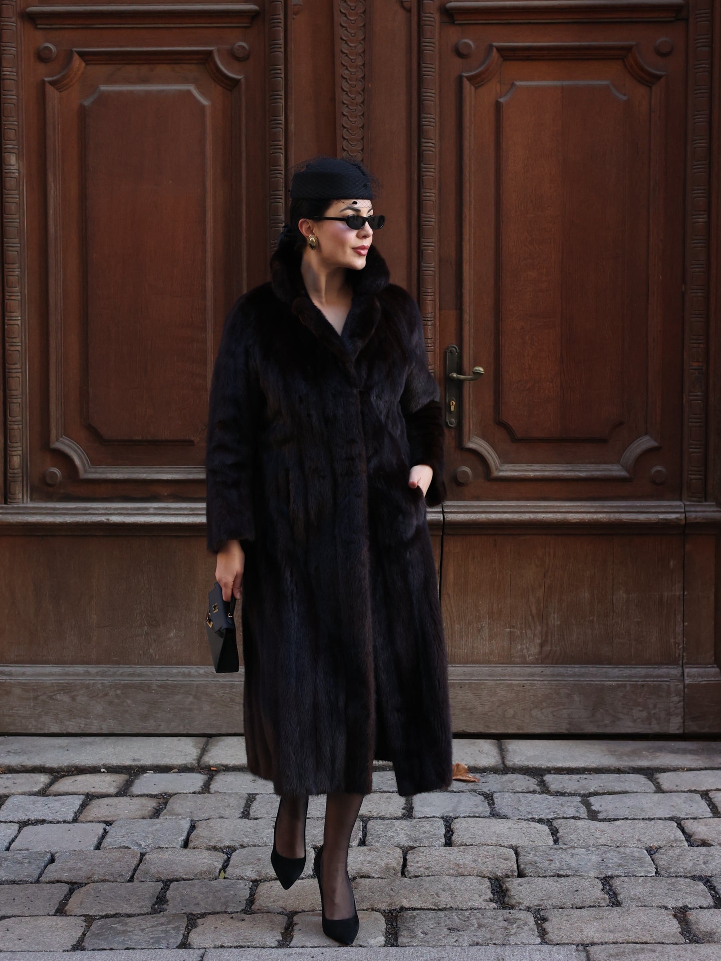 Vintage Deep Brown Mink Coat “Ingrid”