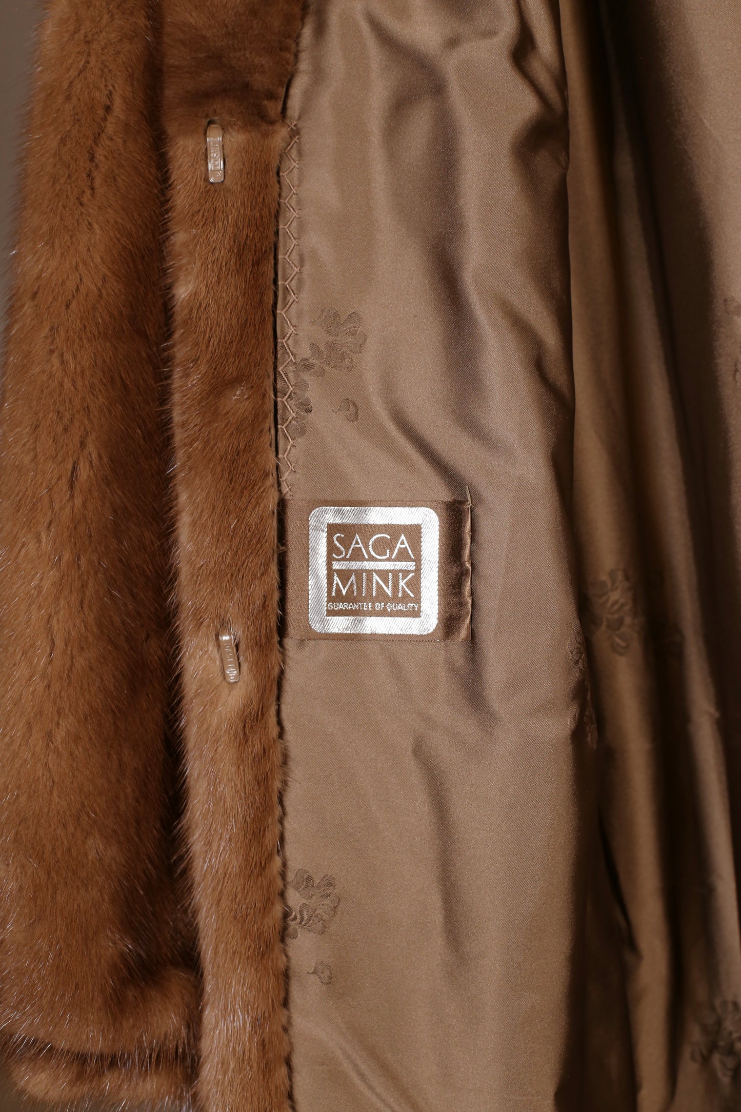 Vintage Brown Mink Coat "Rania"