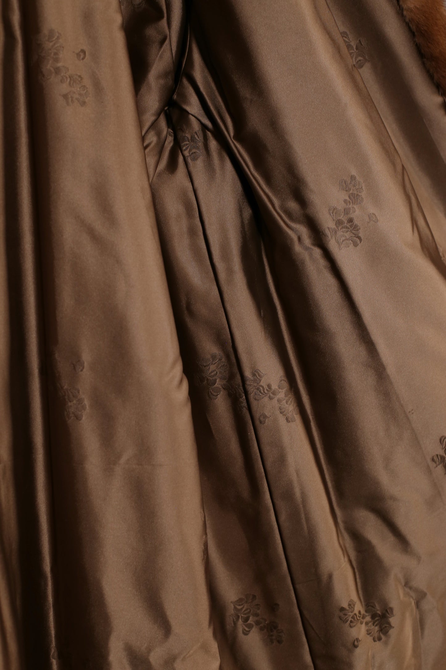 Vintage Brown Mink Coat "Rania"