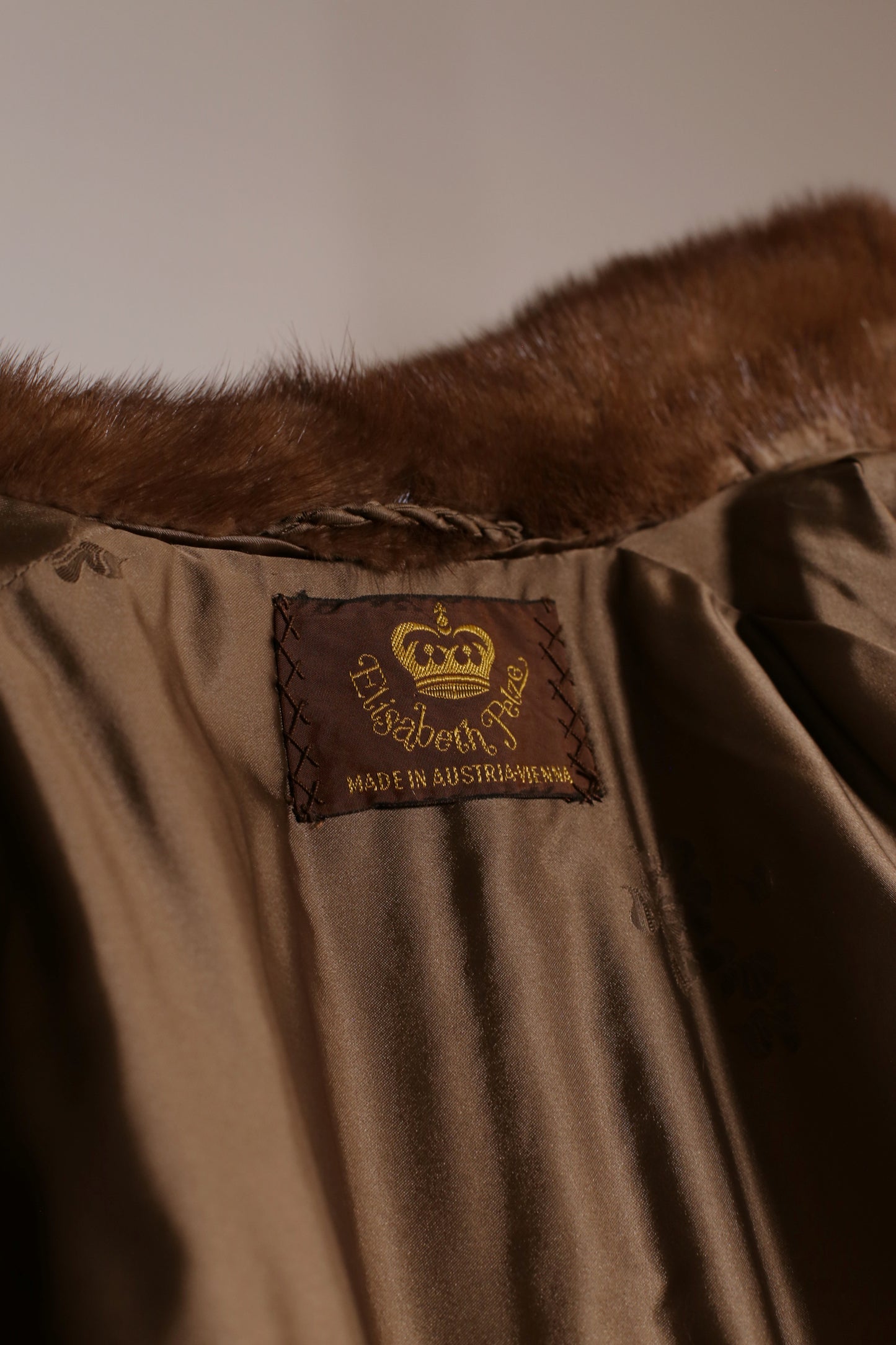 Vintage Brown Mink Coat "Rania"