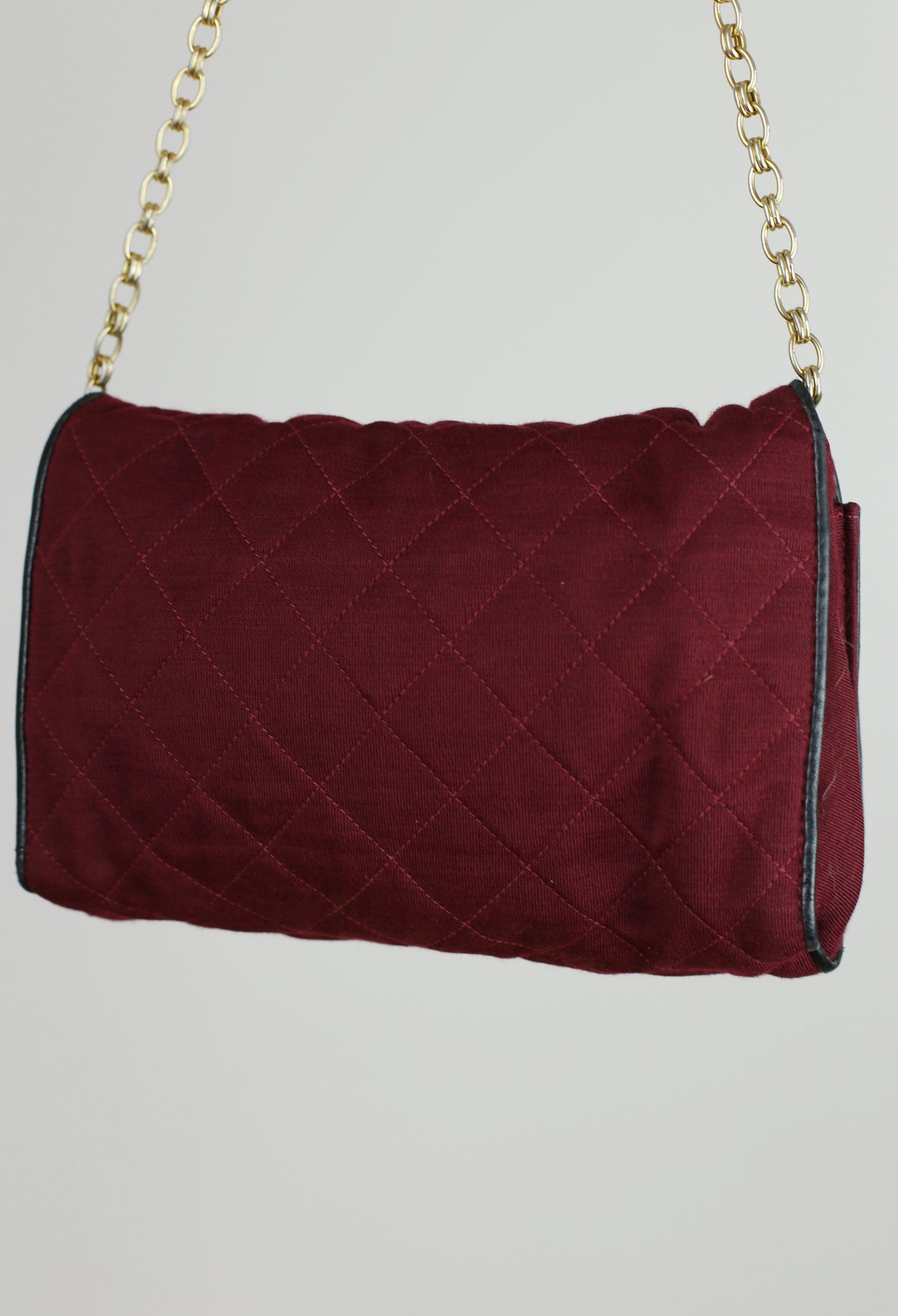 Vintage Chanel Flap Bag - Bordeaux red - 1980s