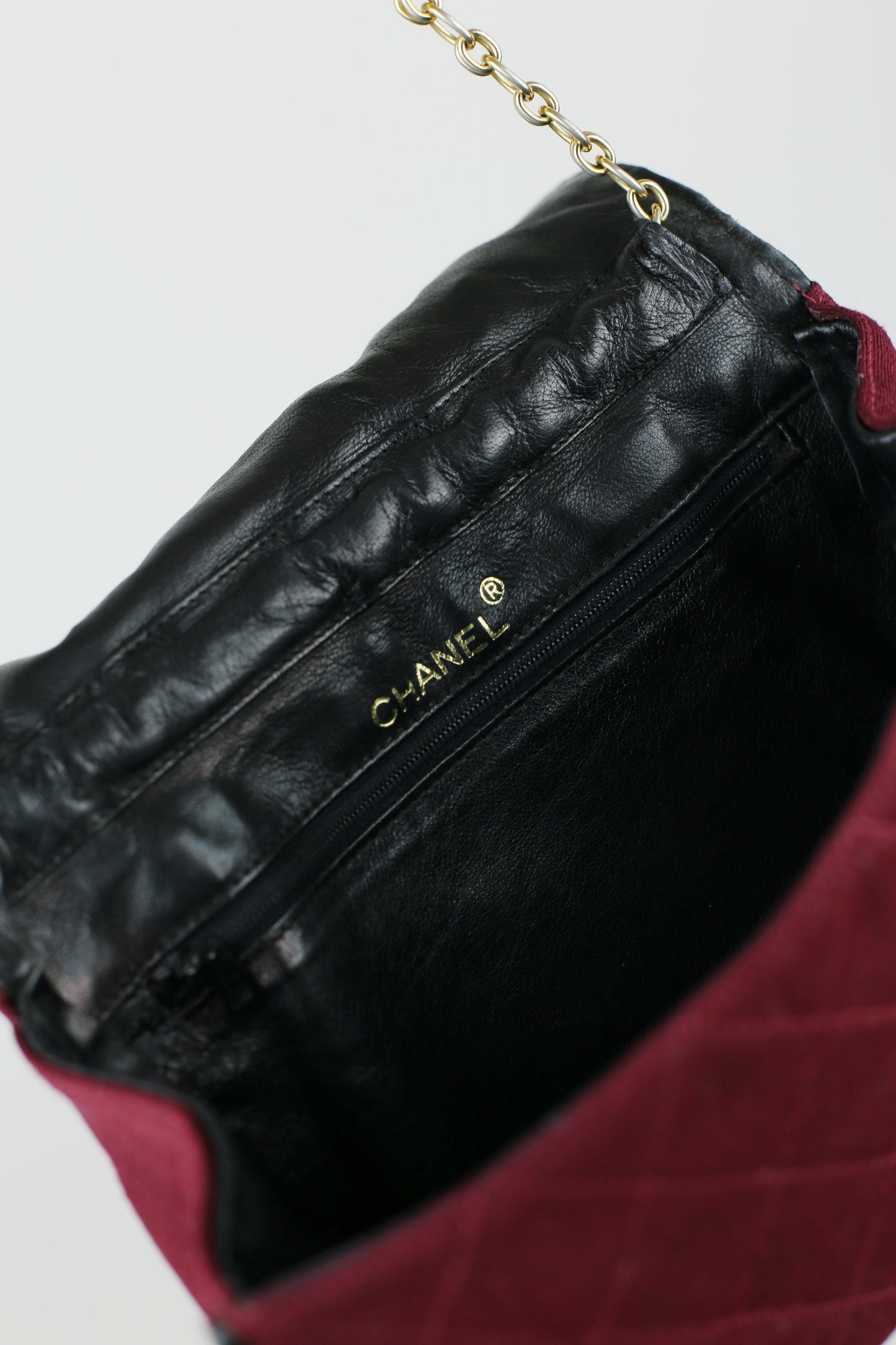 Vintage Chanel Flap Bag - Bordeaux red - 1980s