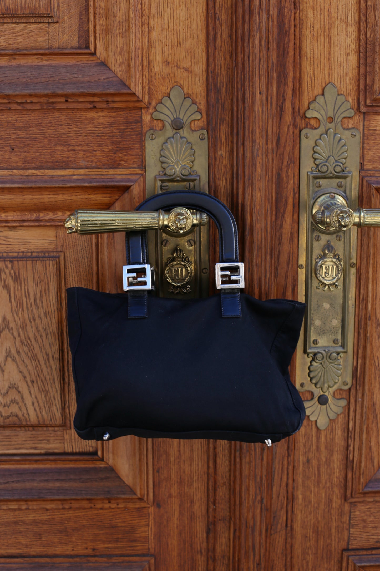 Vintage Fendi Soft Black Handbag