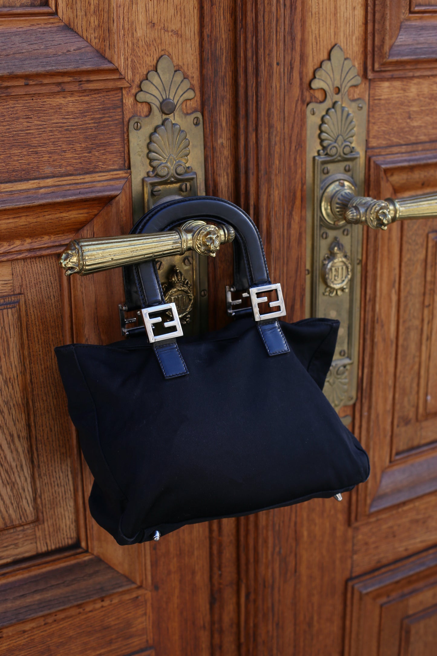 Vintage Fendi Soft Black Handbag