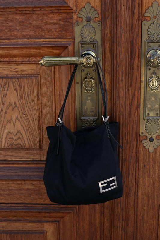 Vintage Fendi Soft Black Handbag