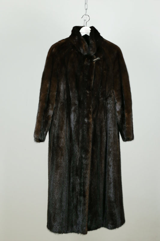 Vintage Deep Brown Mink Coat “Ingrid”