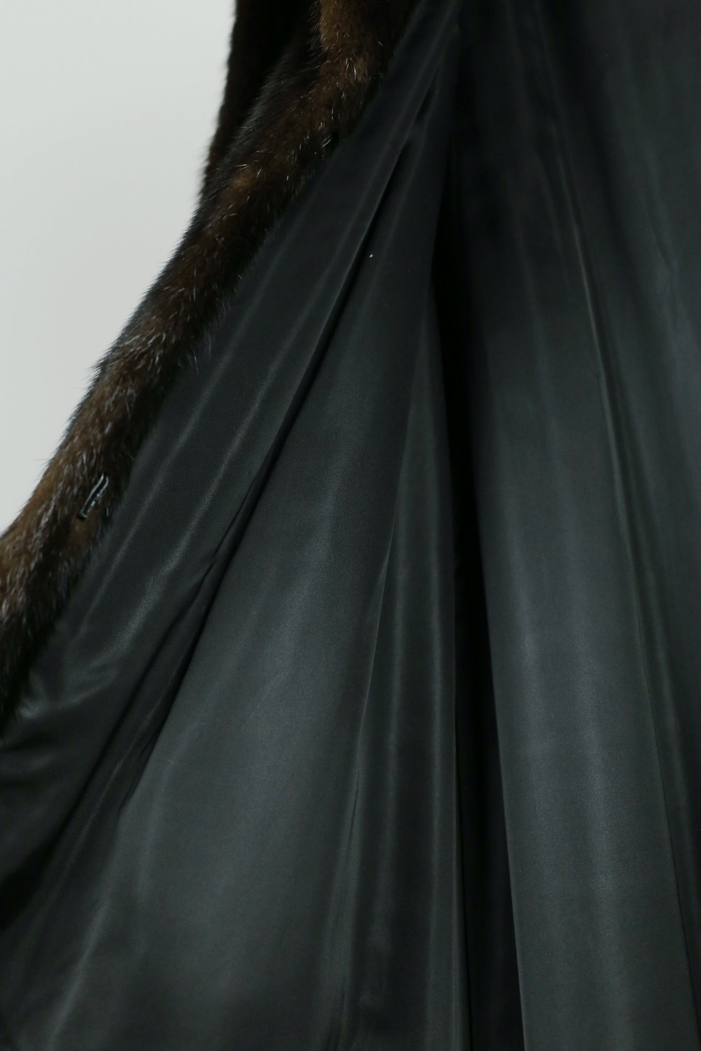 Long Premium Black Mink Coat "Aphrodite"