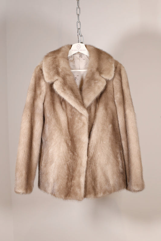 Grey-Toned Saga Mink Jacket "Merve"