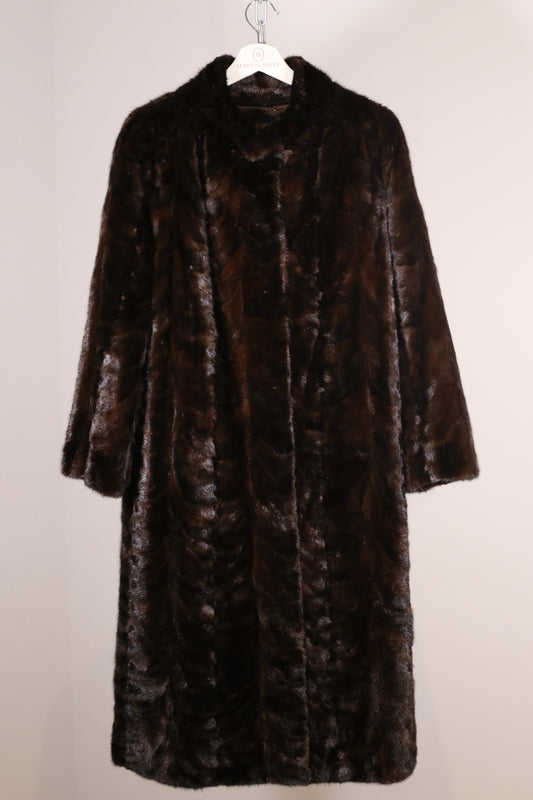 Vintage Deep Brown Mink Coat "Valentina"