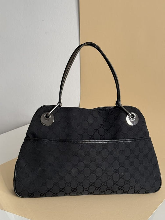 Vintage Gucci GG-Logo-Canvas Bag from the late-1990s