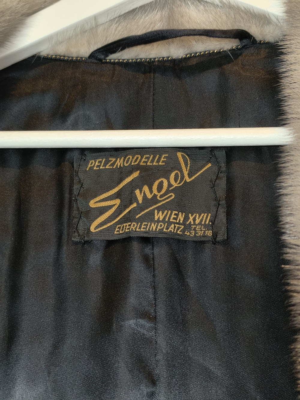 Vintage Persian Lamb Coat with grey Mink Collar "Marylin"